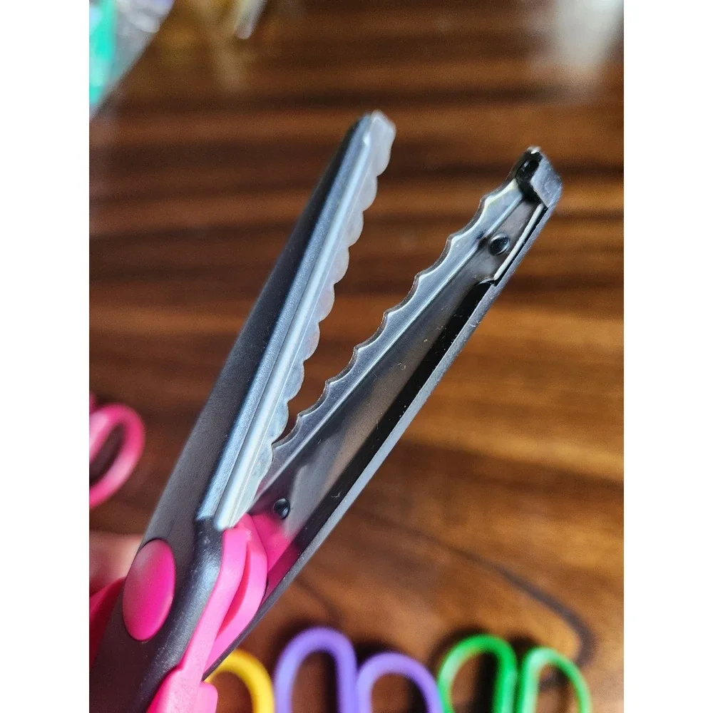 7+ pc colorful decorative paper edger scissors crafting scrapbooking projects